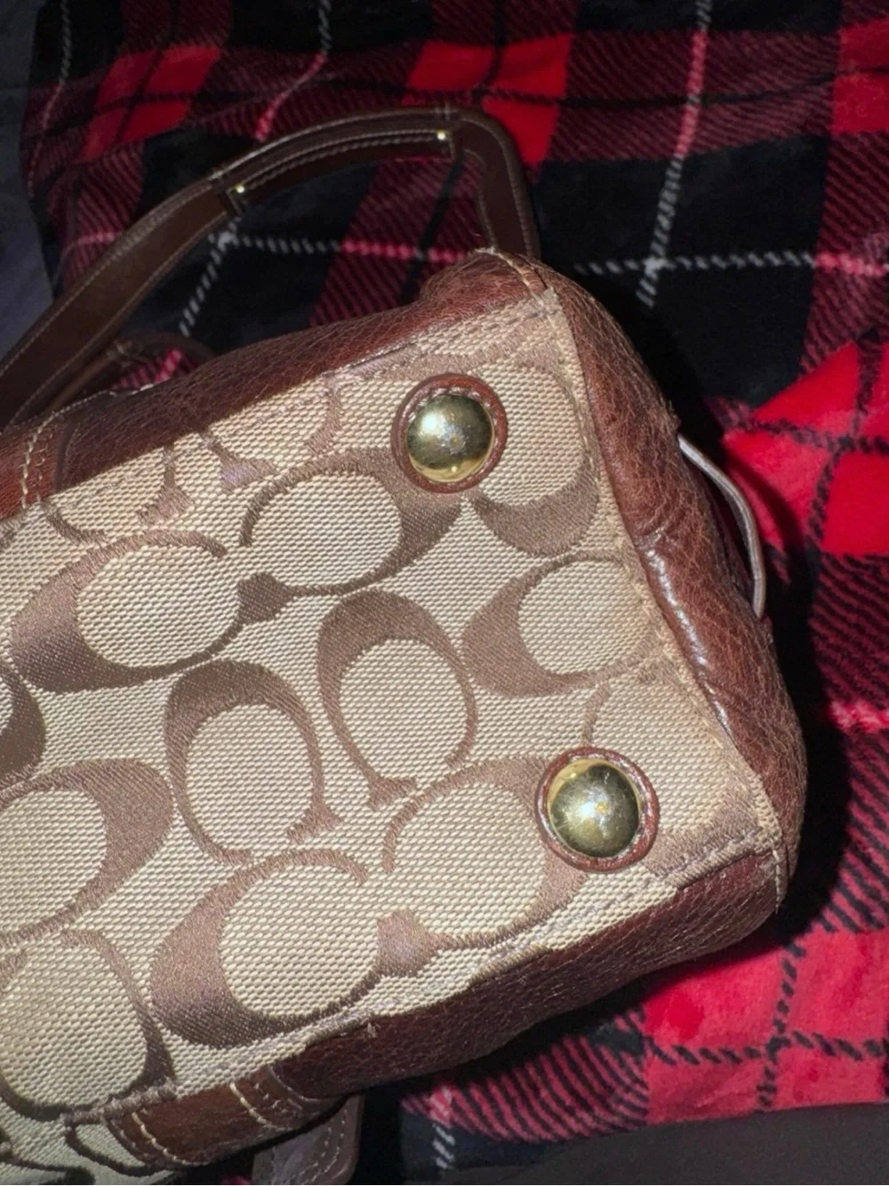 vintage coach hampton flap satchel